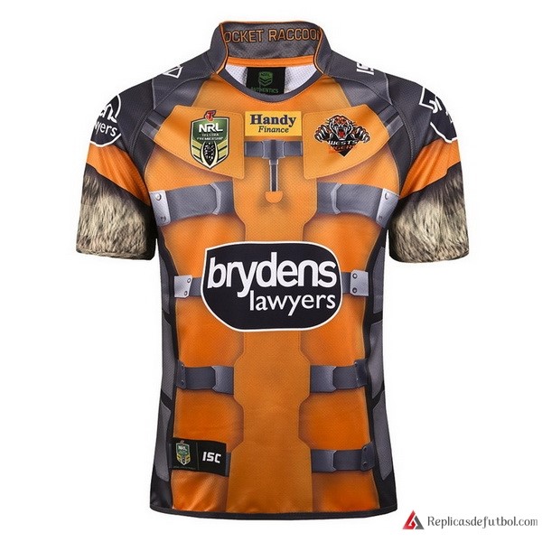 Camiseta Wests Tigers 2017-2018 Amarillo Rugby